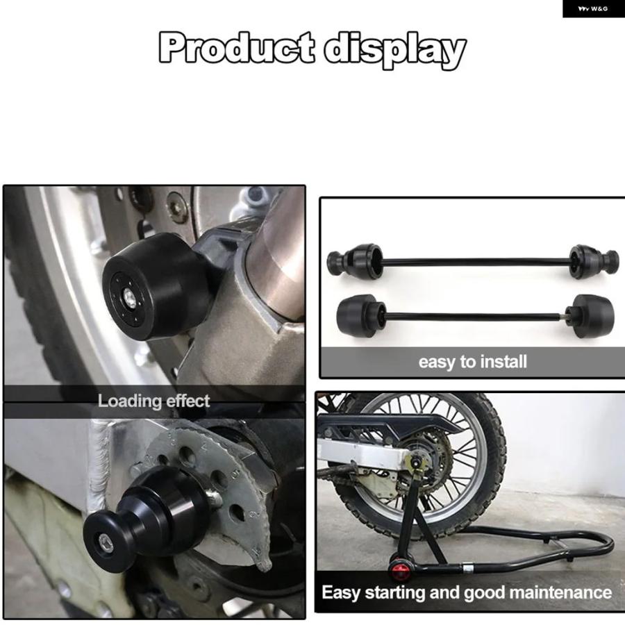 ブランド登録なし - 並行輸入品 自動二輪車 律動的な調子腕 木管 照明ランプ ボビンリアフロントホイールKアクスル スライダー DR650 DR650SE DR 650 DR 650SE