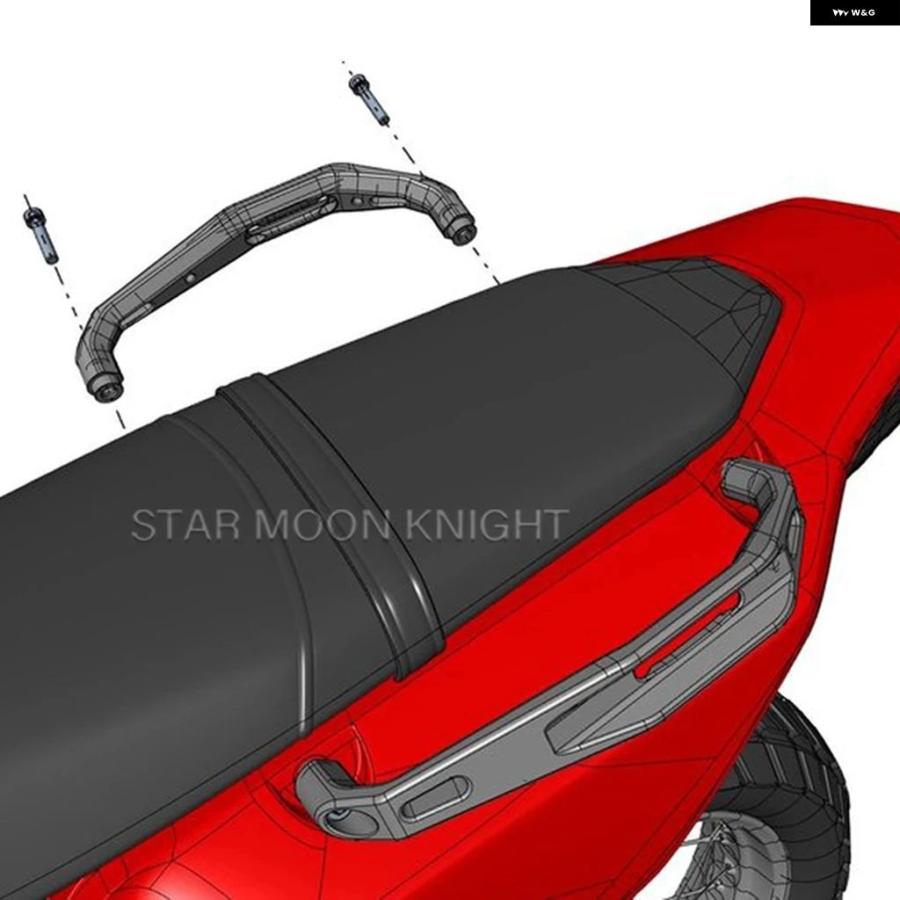 ブランド登録なし - 並行輸入品 自動二輪車 パッセンジャーハンドル ヤマハ テネレ700 T7 2019 - 2021 - 23 リアグラブレール 同盟罷業一巡り