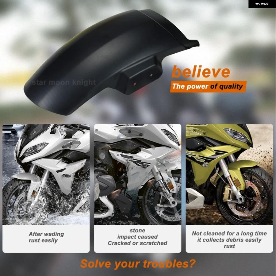 ブランド登録なし - 並行輸入品 BMW R1200RS R 1200RS 2015-2018 R1250RS R 1250RS 2019- 自動二輪車 どろ除け 向こう正面 マッドガード エクステンダー