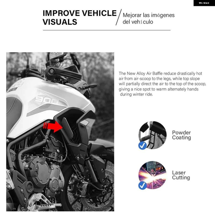 ブランド登録なし - 並行輸入品 TIGER 900 GT PRO LOW TIGER900 2020- RALLY PRO 放熱器 愛好者 大気圏流れ 大気圏 ディフレクター TIGER 850 運動競技 自動二輪車