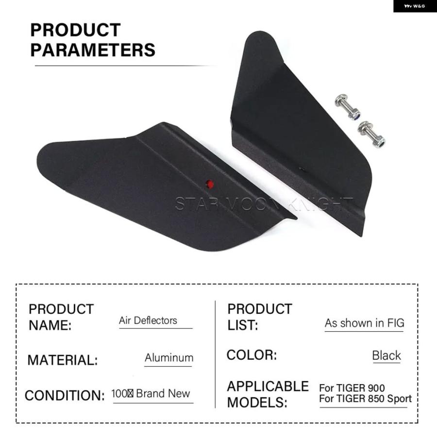 ブランド登録なし - 並行輸入品 TIGER 900 GT PRO LOW TIGER900 2020- RALLY PRO 放熱器 愛好者 大気圏流れ 大気圏 ディフレクター TIGER 850 運動競技 自動二輪車