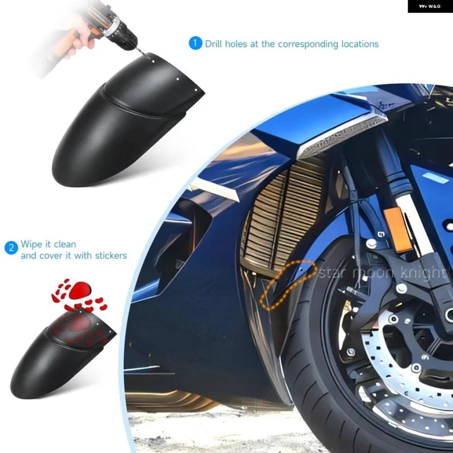 ブランド登録なし - 並行輸入品 自動二輪車 向こう正面どろ除け マッドガード エクステンダー ヤマハ FJR1300 2006-2024 ABS ハガー プロテクター
