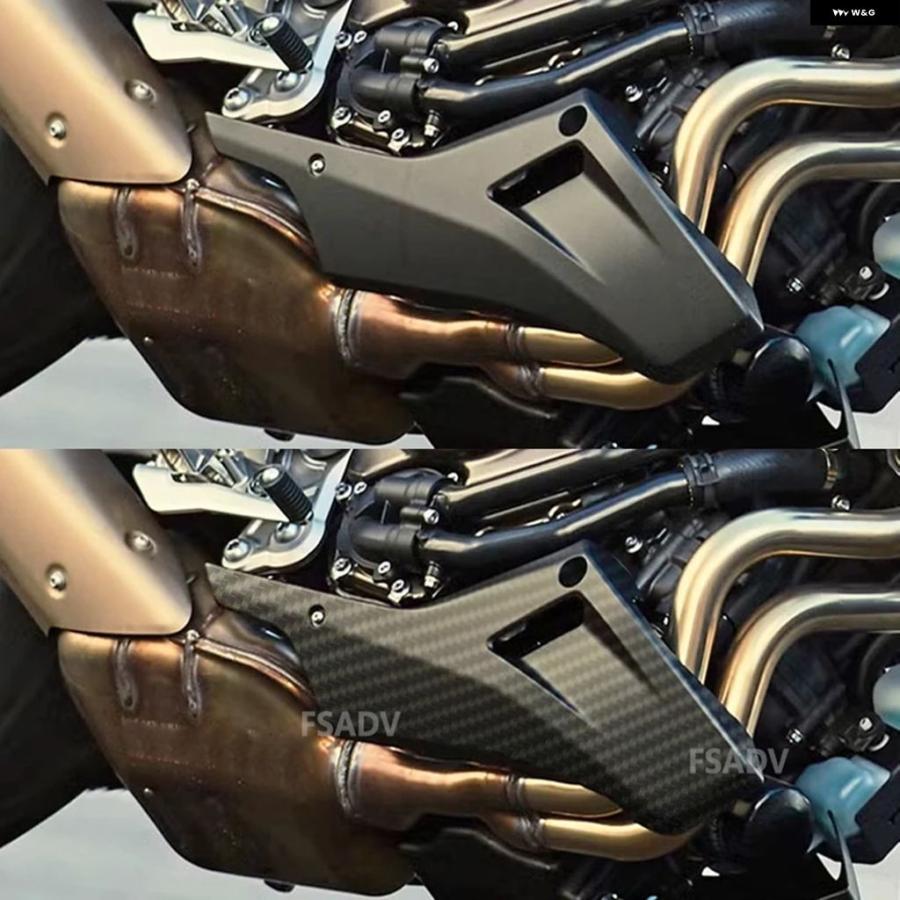 ブランド登録なし - 並行輸入品 ヤマハ MT07 FZ07 FZ-07 TRACER 700 2014-2024 自動二輪車 木ノ実食麺麭 発動機 スポイラー ロワー フェアリング ひな型 ダイアログボックス プロテクター