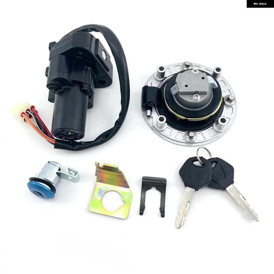 ブランド登録なし - 並行輸入品 自動二輪車 鍵を掛ける イグニッション 取り替えっこ燃え種貯蔵タンク 揮発油 キャップシートロックキーセット GSX1300R GSXXR 1300 鷹 1999-2007