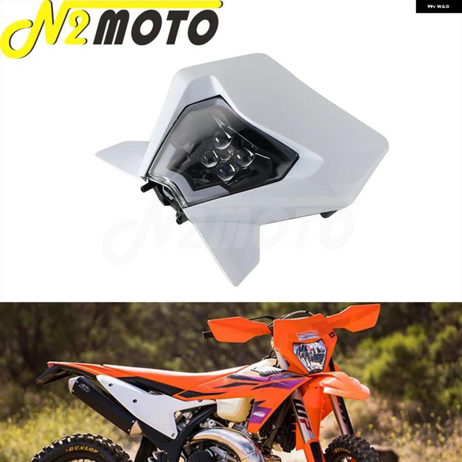 ブランド登録なし - 並行輸入品 自動二輪車 LED 前照灯 KTM EXC250 EXC300 EXC450 SX250 SX300 SX450 XC250 XC300 XC450 ダート 自動二輪車 エンデューロ 前照灯
