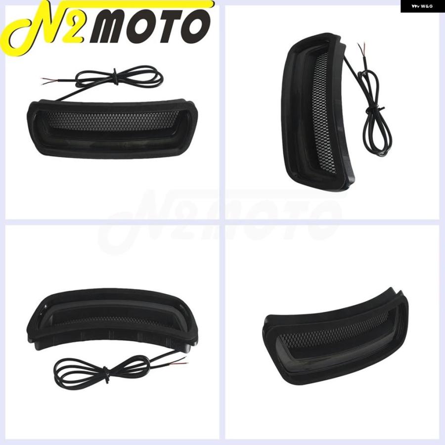 ブランド登録なし - 並行輸入品 ハーレー 置き目馬乗り ST FXLRST FXRST 自動二輪車 トレーサー 前照灯 フェアリング ベント 声遣い照明ランプ LED ウィンカー ともし火 DRL