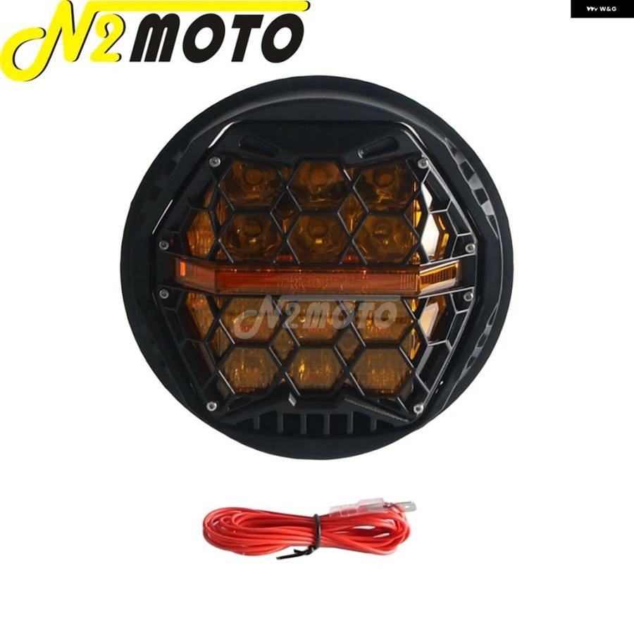 ブランド登録なし - 並行輸入品 5.75in LED 自動二輪車 前照灯 IP67 雨合羽 DRL ご機嫌/ロービーム 上端照明ランプ ハーレー ソフテイル 運動競技はやりっ子 FXSTD XL1200C XL883C