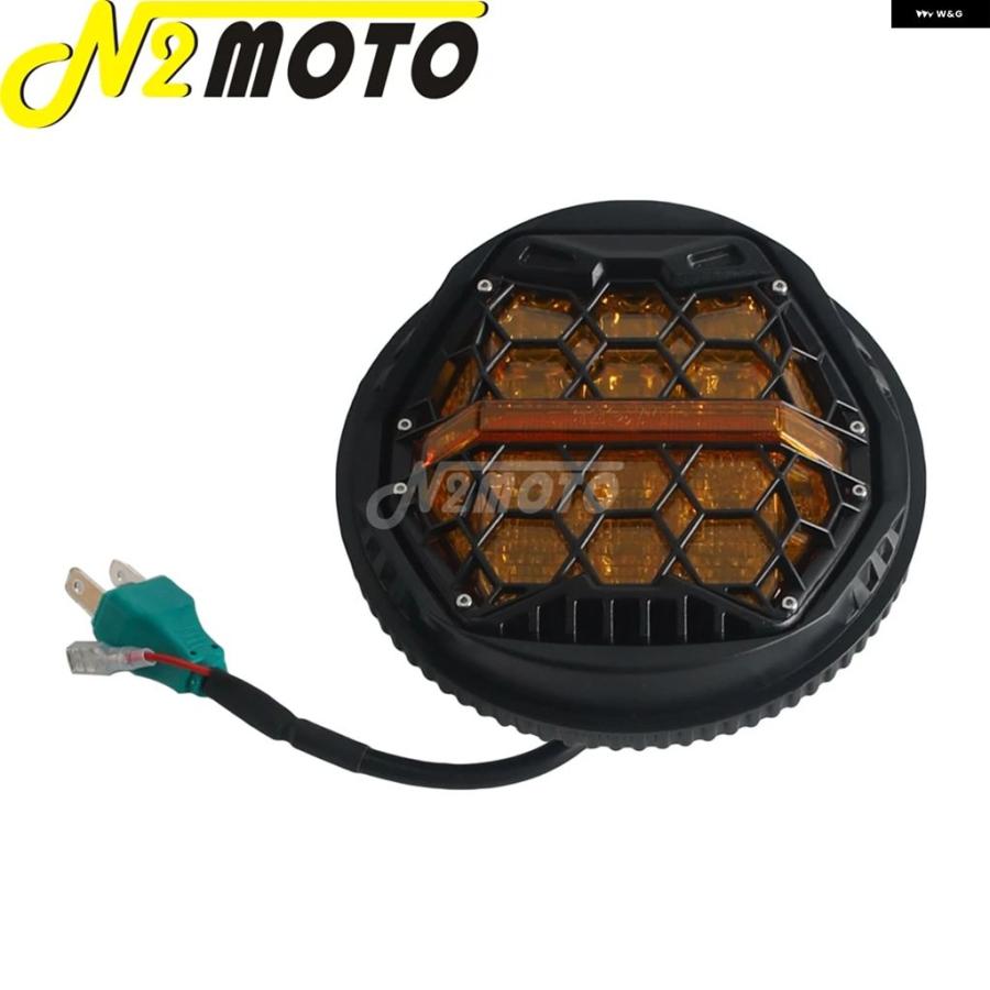 ブランド登録なし - 並行輸入品 5.75in LED 自動二輪車 前照灯 IP67 雨合羽 DRL ご機嫌/ロービーム 上端照明ランプ ハーレー ソフテイル 運動競技はやりっ子 FXSTD XL1200C XL883C