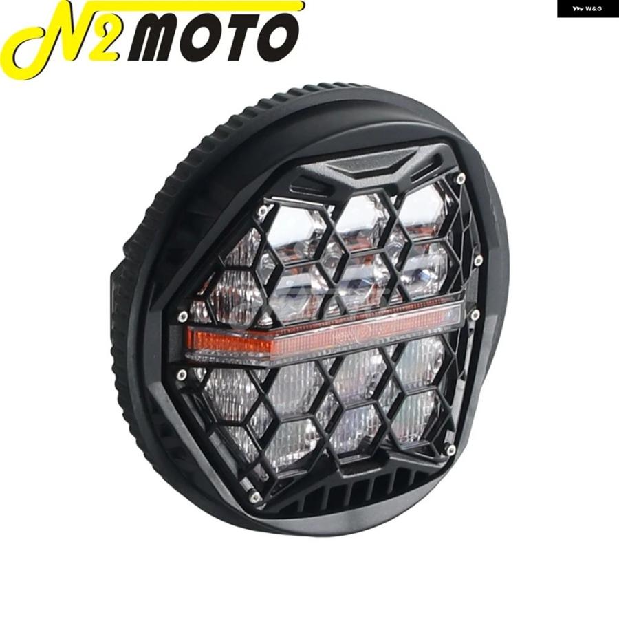 ブランド登録なし - 並行輸入品 5.75in LED 自動二輪車 前照灯 IP67 雨合羽 DRL ご機嫌/ロービーム 上端照明ランプ ハーレー ソフテイル 運動競技はやりっ子 FXSTD XL1200C XL883C