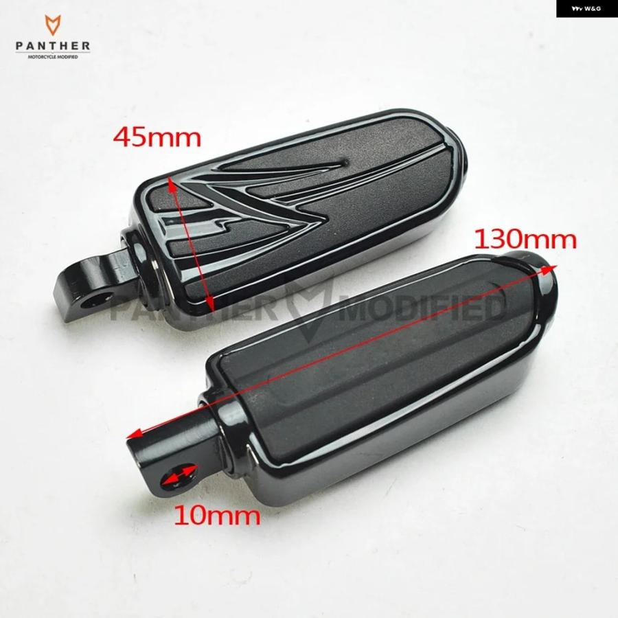 ブランド登録なし - 並行輸入品 10MM 自動二輪車 フットペグ フットレスト 入れもの ハーレー 表どおり 読み込む グライド 第一人者 ダイナ ホンダ ヤマハ