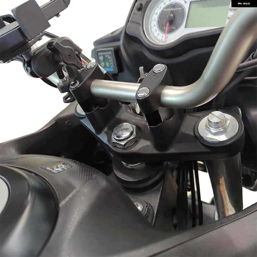 ブランド登録なし - 並行輸入品 ヤマハ FZ1 FZ6 FZ16 FZ8 FAZER MT-25 MT-03 XJ 6 TDM 850 900 WR400F 22MM 7/8in 手持ち部分赤ちょうちん ライザー マウント 手持ち部分赤ちょうちん ライザークラン