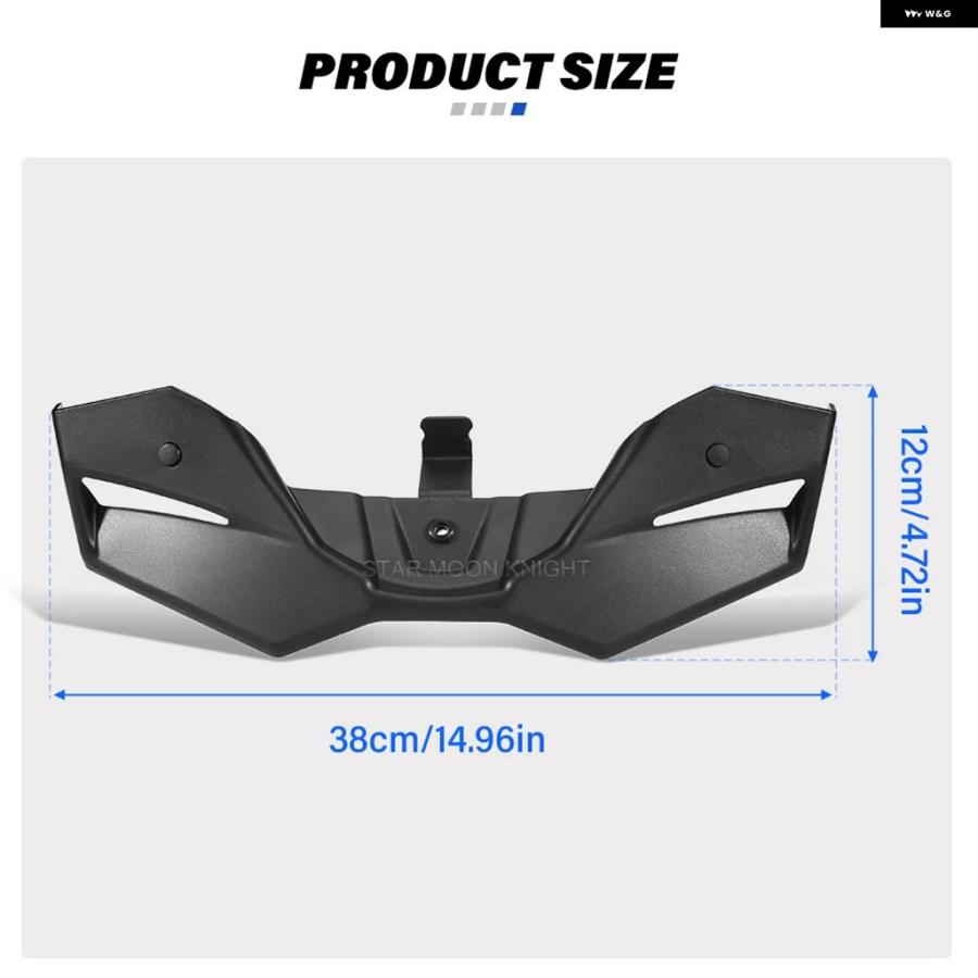 ブランド登録なし - 並行輸入品 自動二輪車 フロントスポイラー ヤマハ MT07 2025 - スポーツダウンス ウィングレット エアロダイナミック フェアリング 舞台の袖 ディフレクター