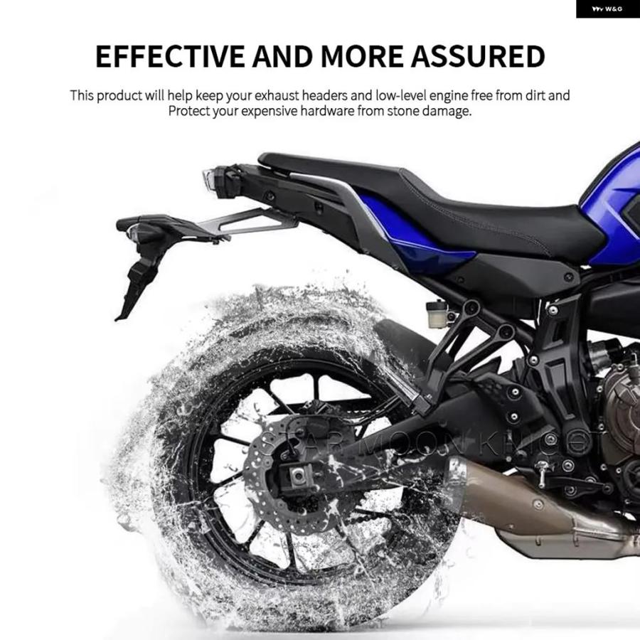 ブランド登録なし - 並行輸入品 自動二輪車 リアフェンダーエクステンダーハガー ヤマハ MT-07 2018-2024 トレーサー7 2021-2024 トレーサー700 2016-2019 マッドガード