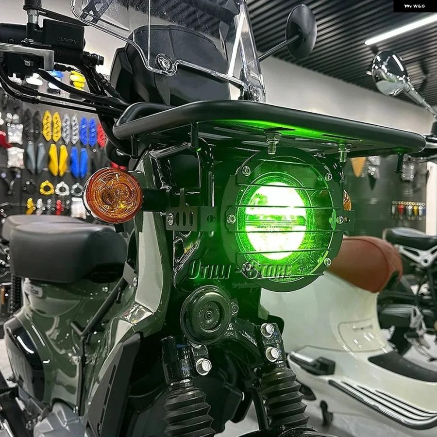 ブランド登録なし - 並行輸入品 ホンダ 差し交わす坊や CC110 2023 2024 差し交わす坊や CC 110 自動二輪車 前照灯 取りまかなう 食べ物屋 かばい立て緑であること本塁