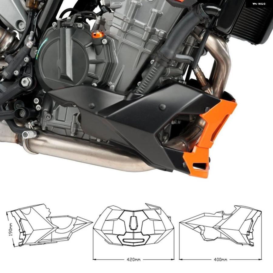 ブランド登録なし - 並行輸入品 自動二輪車 向こう正面 発動機 スポイラー かばい立て取りまかなう 790 DUK 790DUKE 2018 - 21 890 DUK R 890DUKE R 2020-2021