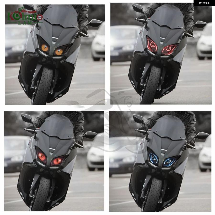 ブランド登録なし - 並行輸入品 ヤマハ 2015 - 2016 TMAX530 T-MAX 530 自動二輪車 前照灯 プロテクター ステッカー デカール 前照灯 デカール
