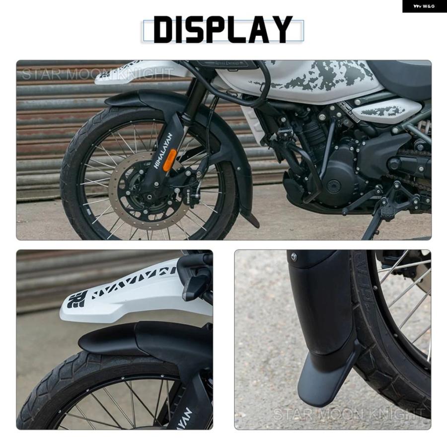 ブランド登録なし - 並行輸入品 自動二輪車 マッドガード HIMALAYAN 450 2024 2025 DAYTONA660 フロントホイールフェンダーエクステンダー