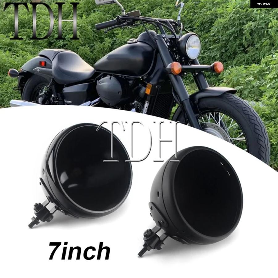 並行輸入品 バイク クローム7インチ ヘッドライト LED ヘッド