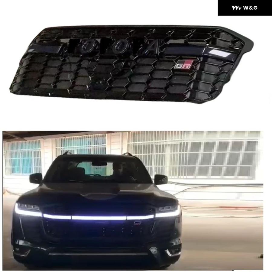 並行輸入品 フロント レーシング グリル ランドクルーザー LC300 2023