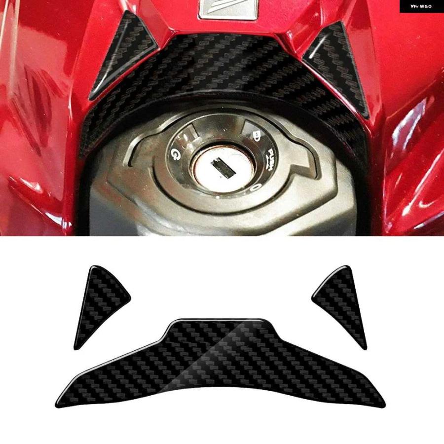 並行輸入品3Dカーボンルック トリプルヨークディフェンダー ステッカー サイドタンク パッド プロテクション ホンダ CBR650R 2019-2022の画像