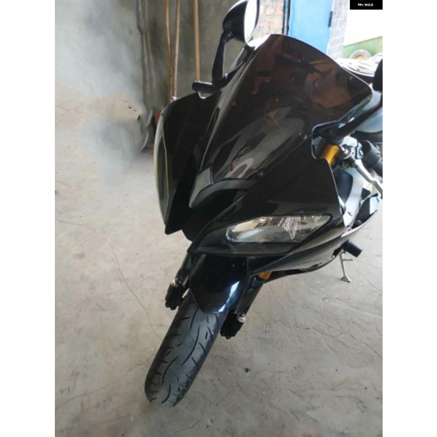 並行輸入品ウインドスクリーン 2008 2009 2010 2012-16 ヤマハ YZF 600 R6 ウインドデフレクター ダブルバブル YZFR6 YZF-R6_12