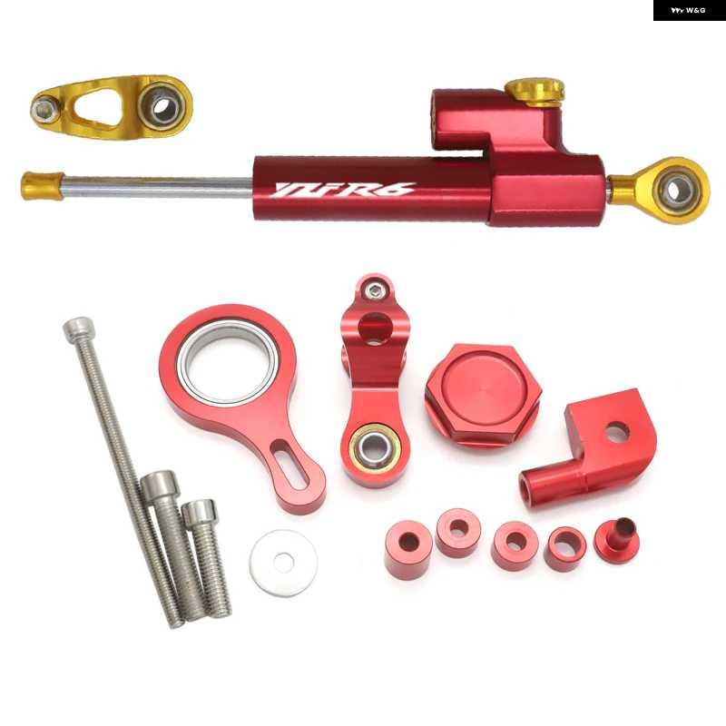 並行輸入品オートバイ バイク ステアリングスタビライザー ダンパー マウント ブラケット キット ヤマハ YZFR1 2002-2017 YZFR6 2020_19