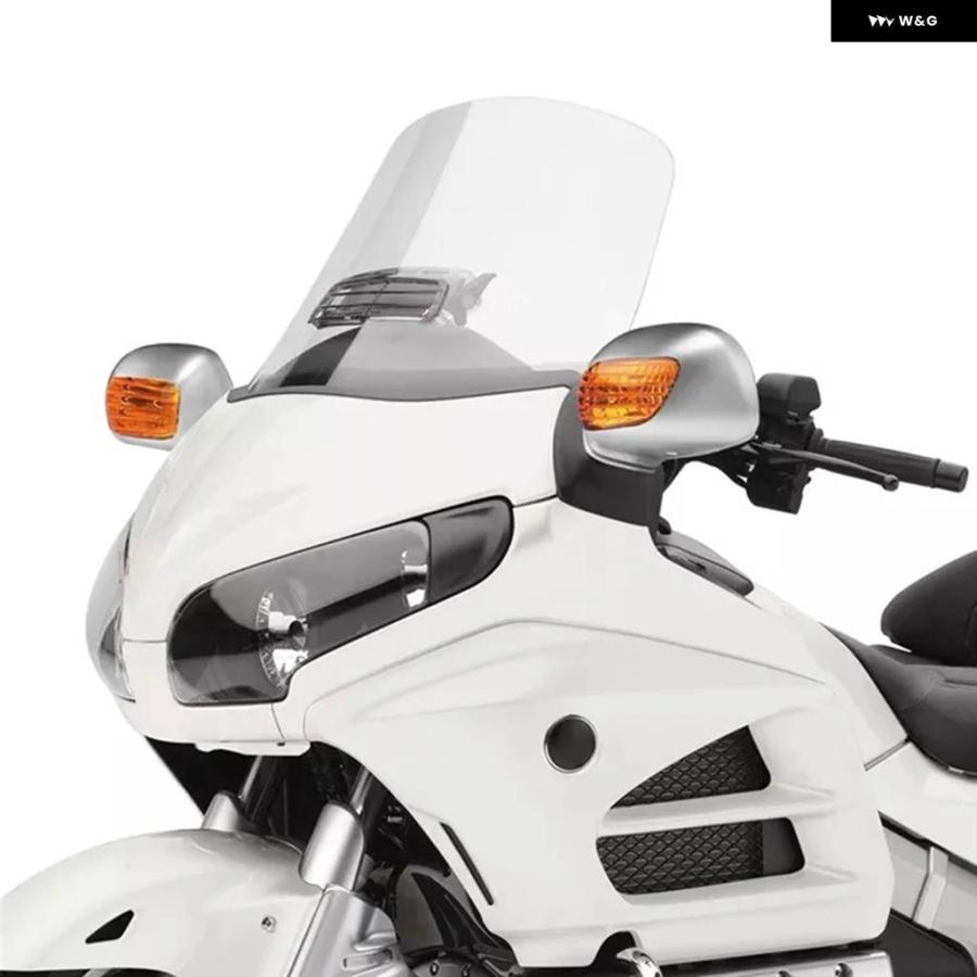 並行輸入品オートバイ クロームリアビューミラー カバー ホンダ ゴールドウイング 1800 GL1800 2001-2017 1ペア サイドウィングミラー シェル 装飾の画像