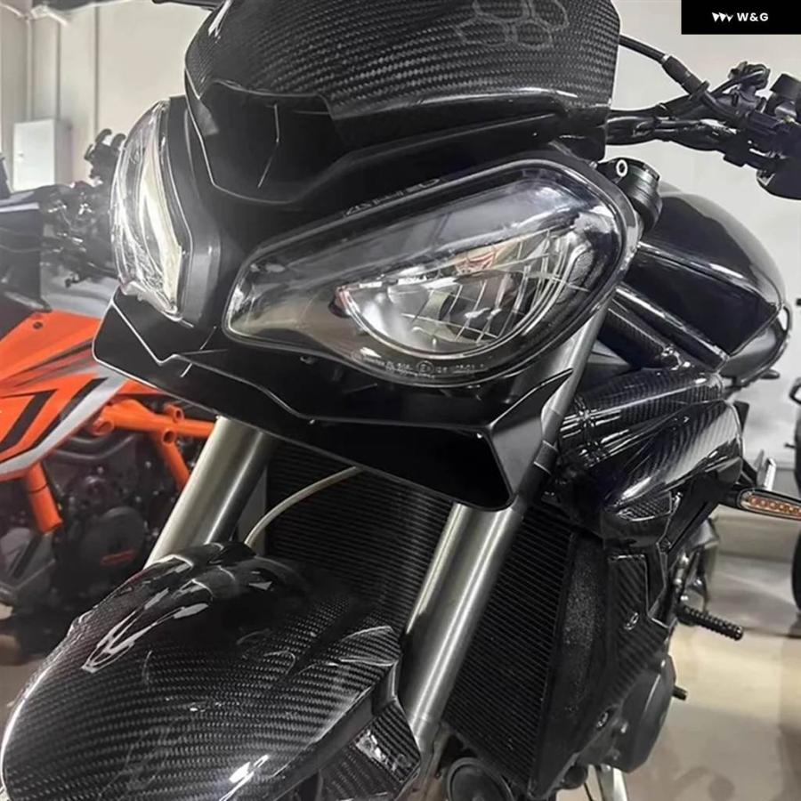 並行輸入品オートバイ フロントリップ固定翼 フェアリング フロントスポイラー キット ストリートトリプル765 RS ストリートトリプル765 S RS 2017-2024