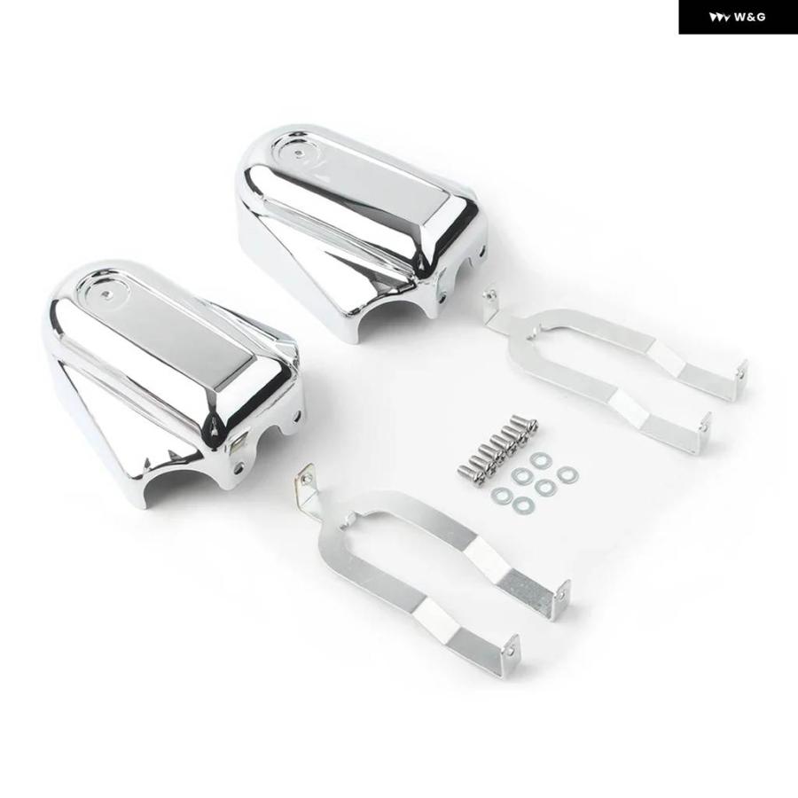並行輸入品 バイク バーシールド リア アクスル カバー スイングアーム キャップ ハーレー ソフテイル FLSTC FLSTNの画像