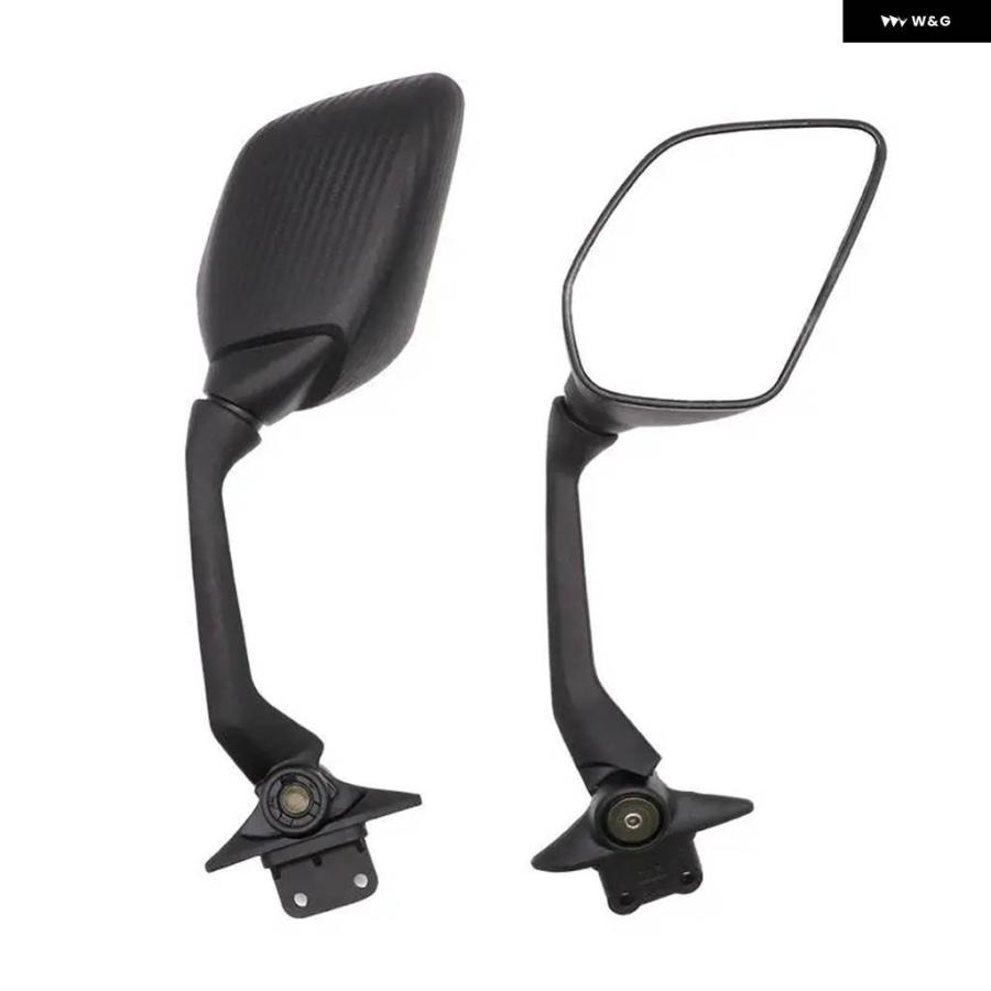 並行輸入品 ヤマハ TMAX530 2015 - 2018 バイク ブラックミラー リフレクター サイドカーボンシェイプミラー ア_3