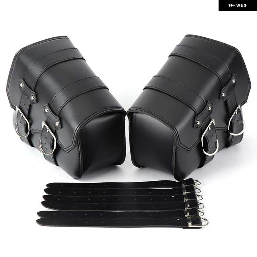 並行輸入品 防水 バイク バッグ スポーツスター 1200 バイク サドルバッグ PUレザー バイク サイド ツールバッグ アウト_4