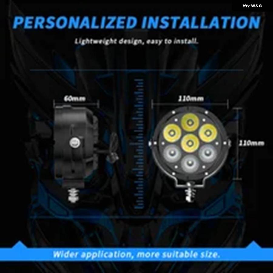 並行輸入品 LEDスポットライト 投光器 一体型 オートバイ ADV GS 補助