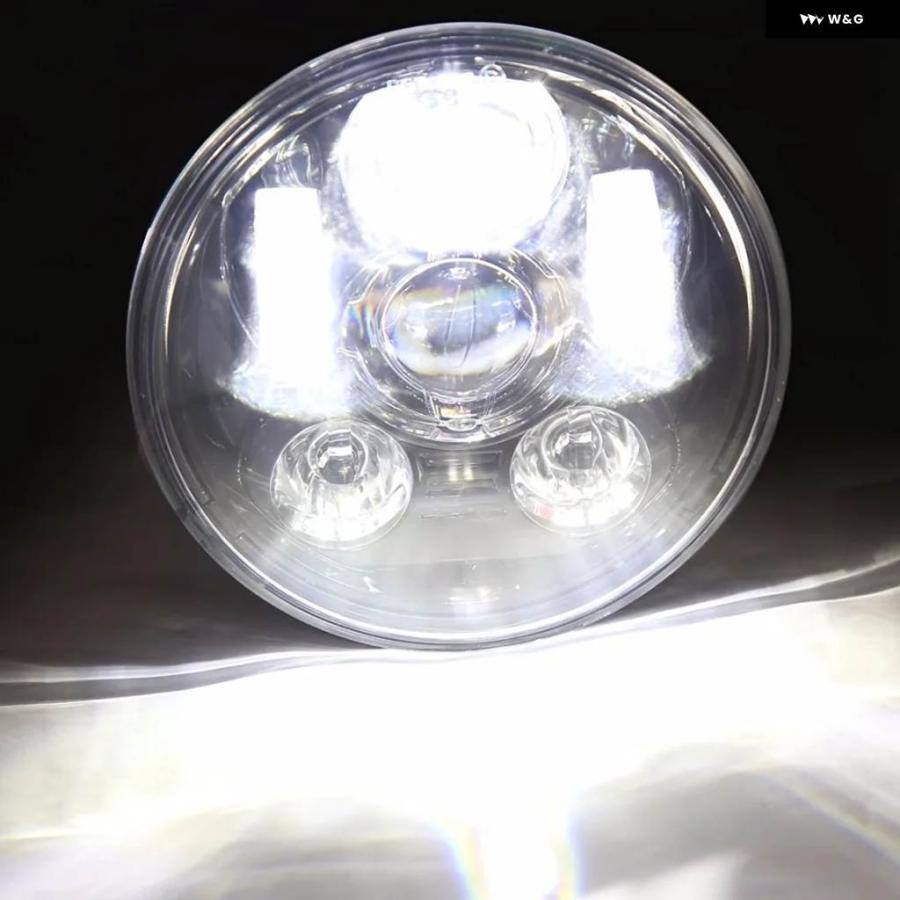 並行輸入品 7インチ バイク ハイ/ロービーム LED ヘッドランプ バイク ソフテイル ツーリング CVO ファットボーイ ローの画像