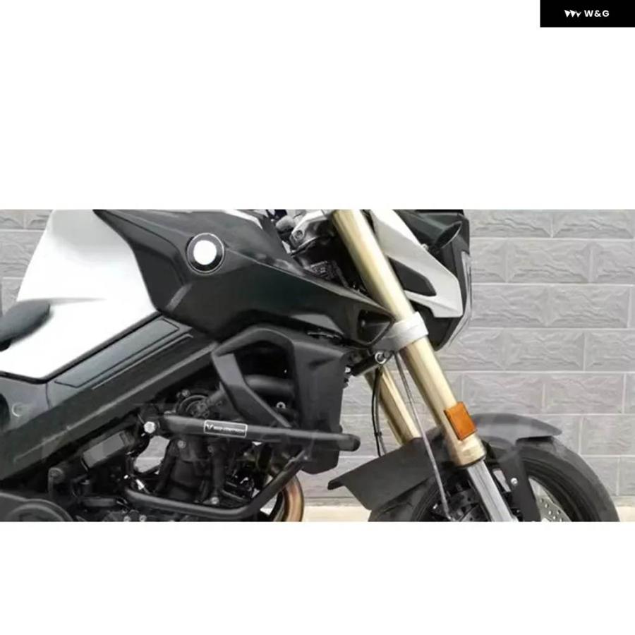 並行輸入品 バイク エンジン クラッシュ バー BMW F800R 2010-15 ブラック  カスタム パーツ アクセサリーの画像