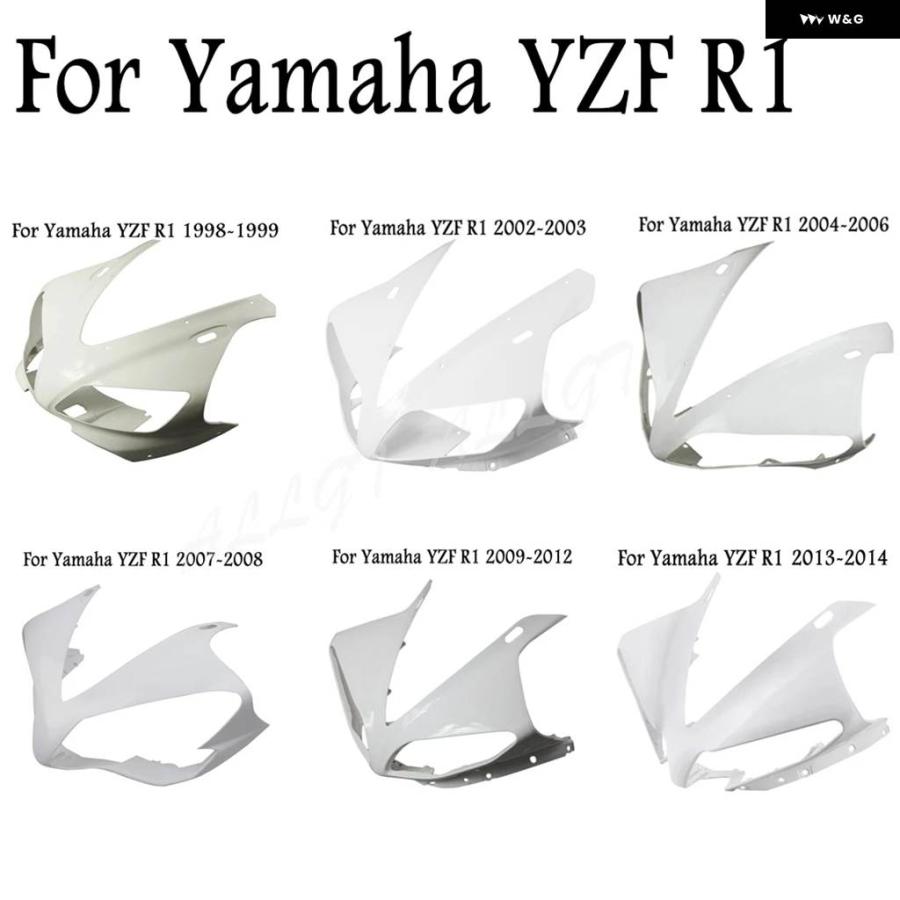 並行輸入品 オートバイ 未塗装 アッパーフロントカウル ノーズ フェアリング ヤマハ YZF-R1 1998-2005 2006_8