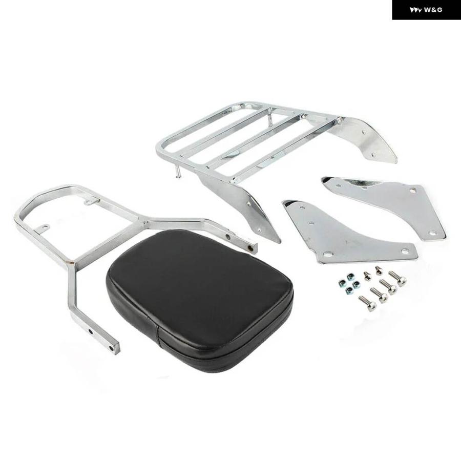 並行輸入品 バイク シーシーバー バックレスト ラゲッジラック ホンダ シャドウ セイバーエース VT1100 1990-2019