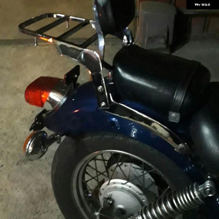 並行輸入品 バイク バックレスト シーシーバー ラック ヤマハ V-STAR XVS 1100 CLASSIC 2000-2011