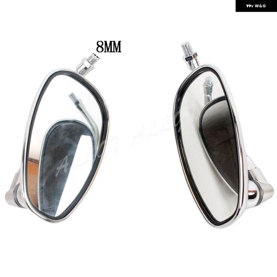 並行輸入品 10MM バイク バックミラー サイドミラー シルバー ヤマハ V-MAX 1200 1700/MT-01 MT-03_1