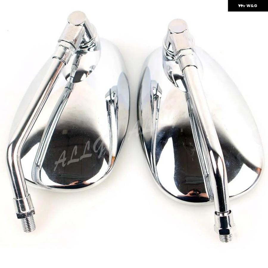 並行輸入品 10MM バイク バックミラー サイドミラー シルバー ヤマハ V-MAX 1200 1700/MT-01 MT-03_4