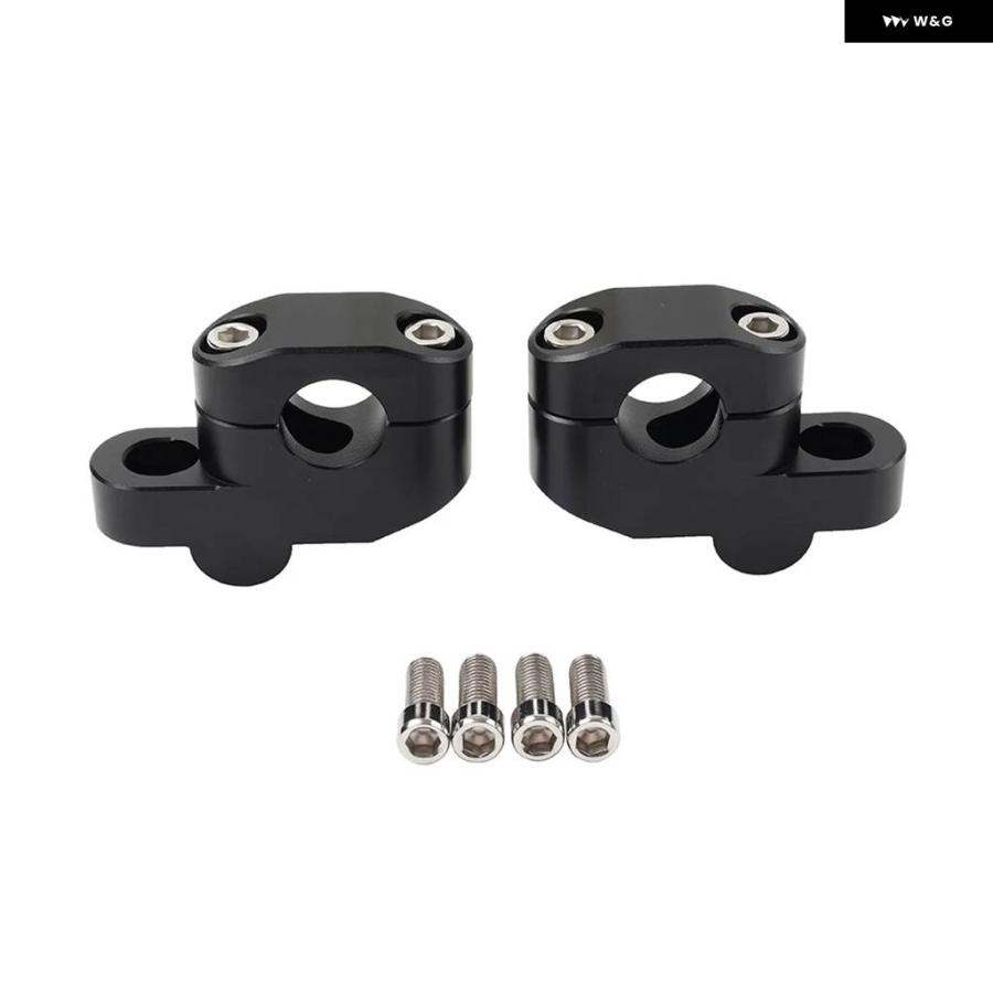 並行輸入品 オートバイ 7/8インチ 22MM オフセット ハンドルバー クランプ マウント ライザー ホンダ スズキ ヤマハ カの画像