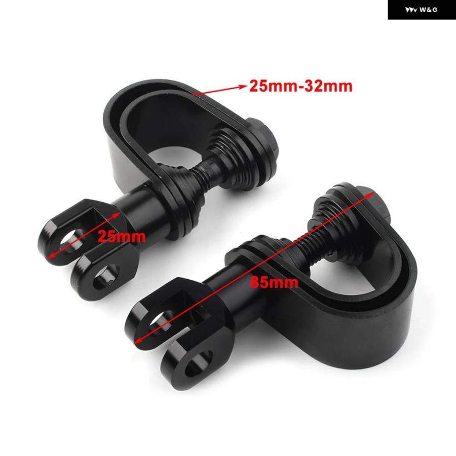 並行輸入品 25MM 32MM オートバイ 汎用 エンジン クラッシュ バー マウント フットレスト フットペグ クランプキットの画像