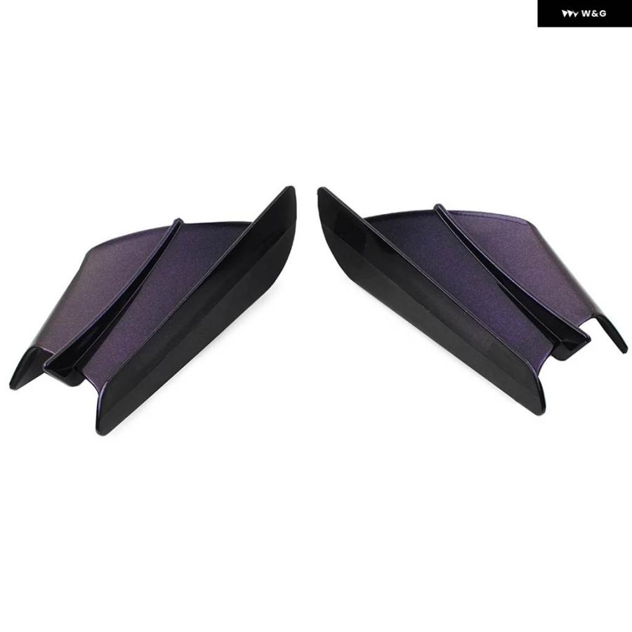 並行輸入品 2個 汎用 バイク ウィングレット エアロダイナミック ウィングキット スポイラー ホンダ CBR650R CBR65の画像
