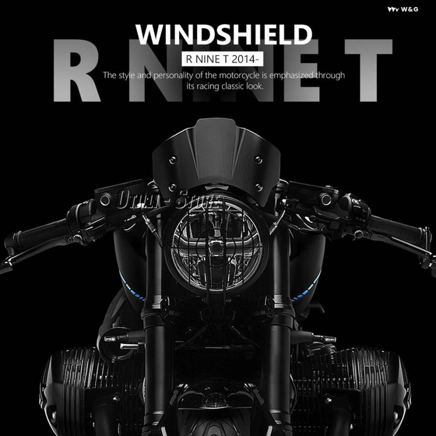 並行輸入品バイク アクセサリー スポーツ ウインドシールド バイザー ウインド ディフレクター ウインドシールド BMW R NINE T NINET RNINET RNINET RNI_7