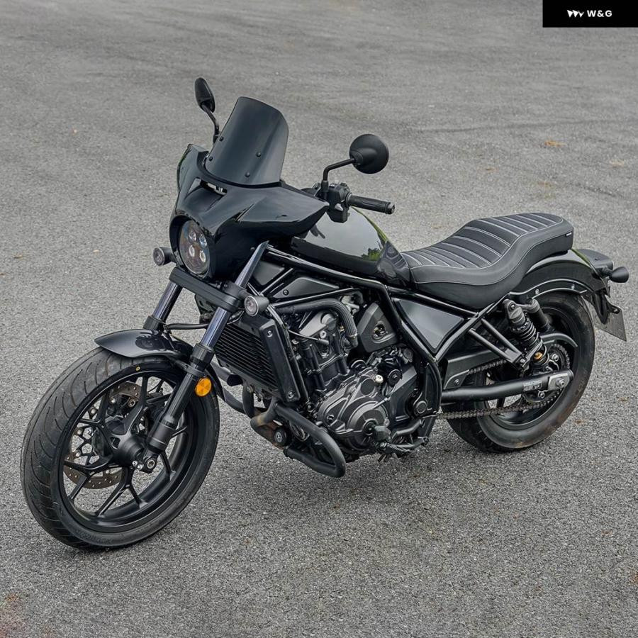 並行輸入品ホンダ REBEL CM DCT CM1100 CMX1000 フロントドライバー リアパッセンジャー ピリオンシート ワンピースホールシート クッション 2021-2025_5