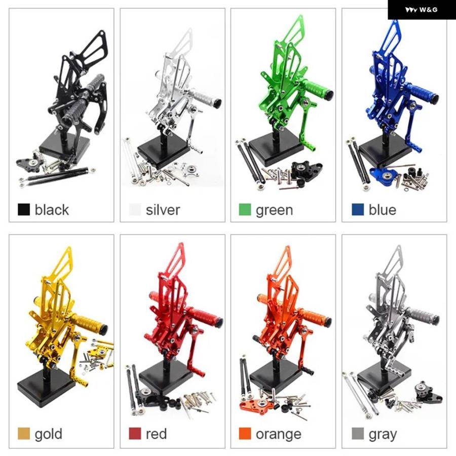 ブランド登録なし - 並行輸入品ホンダ CBR600RR 2003-2006 自動二輪車 フットレスト 後押し仕かける CNC軽銀 フットペグ