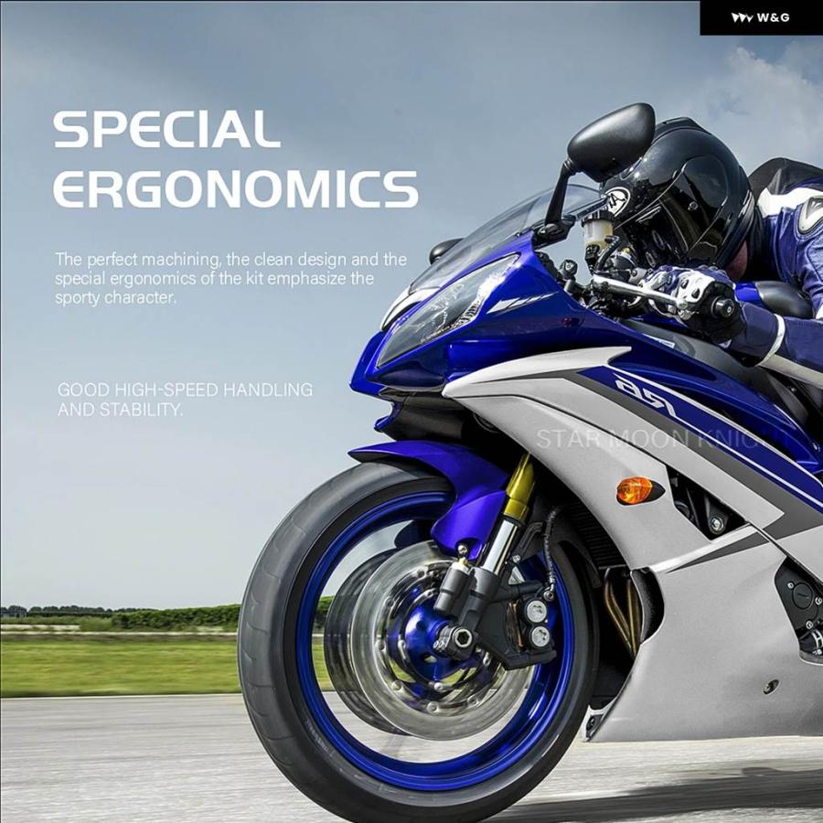 並行輸入品ヤマハ YZF-R1 YZF-R7 YZF-R6 YZF-R3 YZF-R25 R7 R6 R3 R25 ハンドルバー レーシング クリップオンオン フォーク ハンドルバーの画像