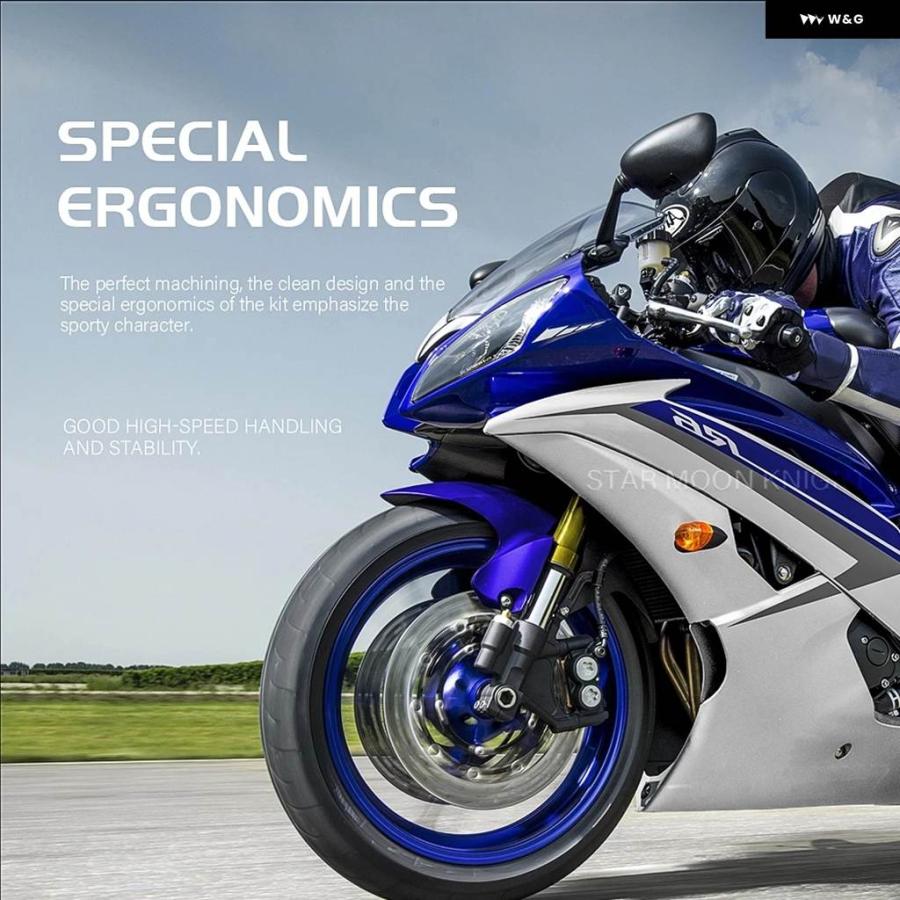 並行輸入品オートバイ クリップオン フォーク ライザーレギュラー ハンドルバー ヤマハ YZF-R1 YZF-R7 YZF-R6 YZF-R3 YZF-R25 YZF750 FZR1000 R7 R6の画像