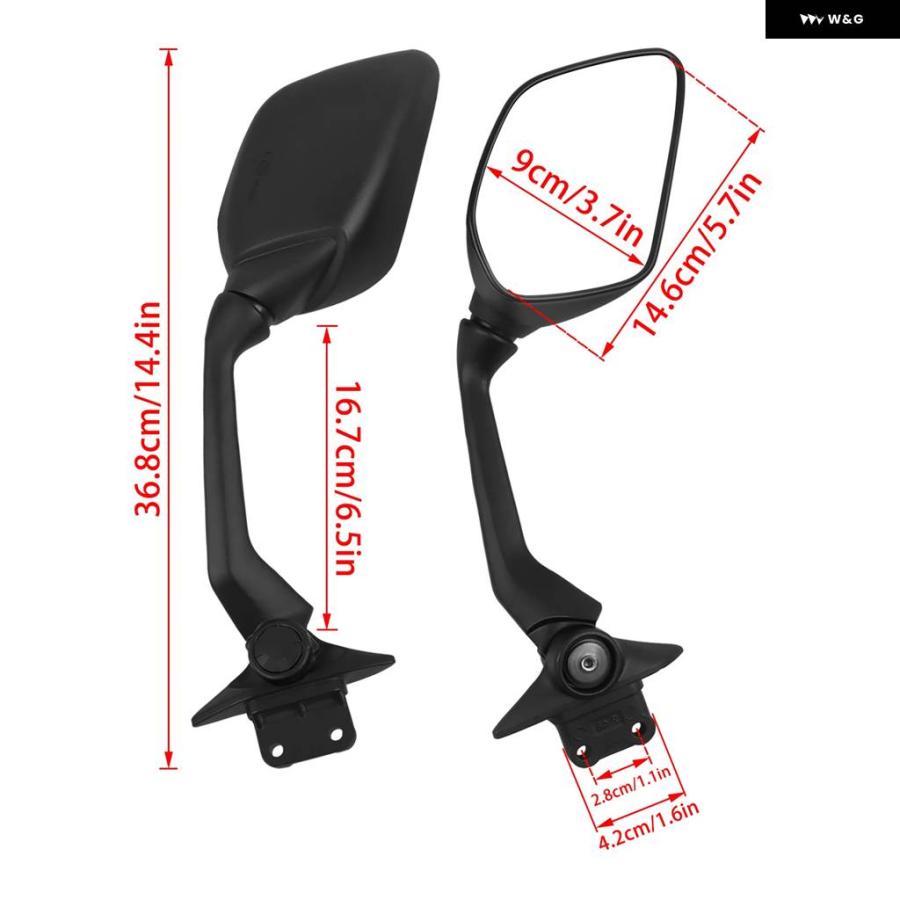 並行輸入品ヤマハ TMAX 560 T-MAX 560 TMAX560 T MAX560 2017-2023 バイク ミラー リアビュー バックミラー サイドミラー アクセサリーの画像