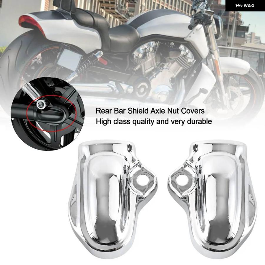 並行輸入品リアバーシールドアクスルナットカバー VROD VロッドVRSCナイトロッド スイングアーム 2002年 - 2017年7月の画像