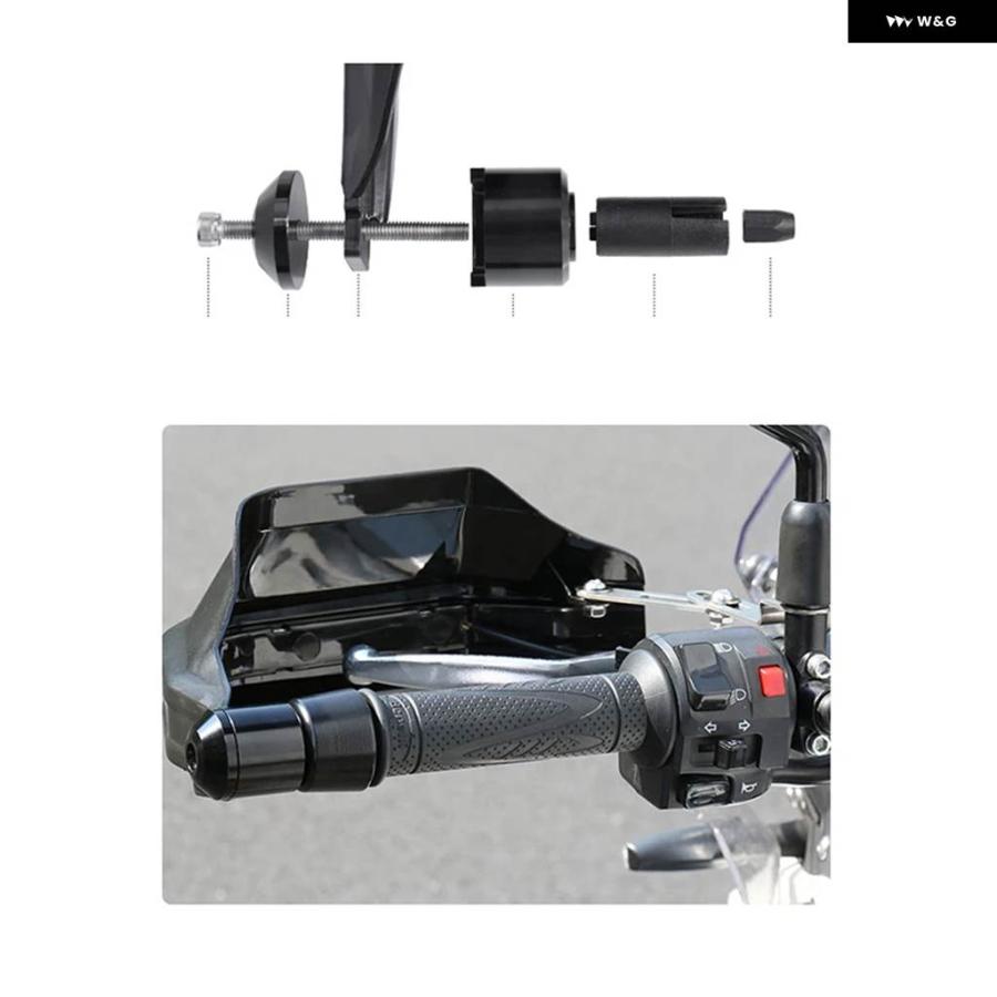 並行輸入品ホンダ CB300R CB190 CB150R NC750X バイク ハンドガード プロテクター シールド 防風 ハンドルバー ハンドガード_6